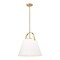 Z-Lite Z-Studio Pendant, 1-Light, 18 In.W x 18 In.H, Heritage Brass/Ivory 743P18-HBR - alternate 8